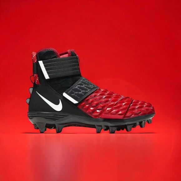 Nike Force Savage Elite 2 Football Cleats - Red Black Size 17 - Picture 1 of 1